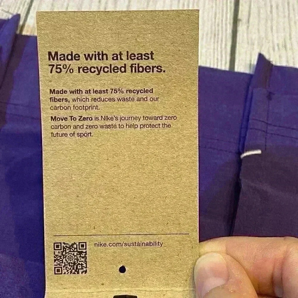 Nike Dri-Fit Mens Polo Coaching Shirt M Purple Football Sports Athletic Logo NWT - Picture 7 of 8